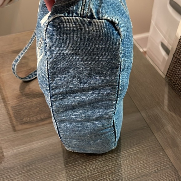 American Eagle Distressed Denim Tote New with Tags - Picture 8 of 16